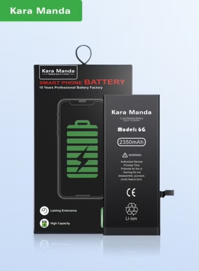 Upgraded high-capacity 2350mah iPhone 6 battery, 0-cycle brand new battery with long-lasting performance and better battery life